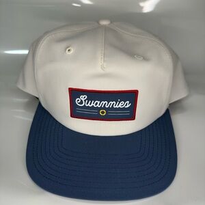 Swannies White and Navy Men's Cap